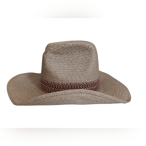 Levi's Straw Fedora Hat with Feather Detail - Picture 8 of 9